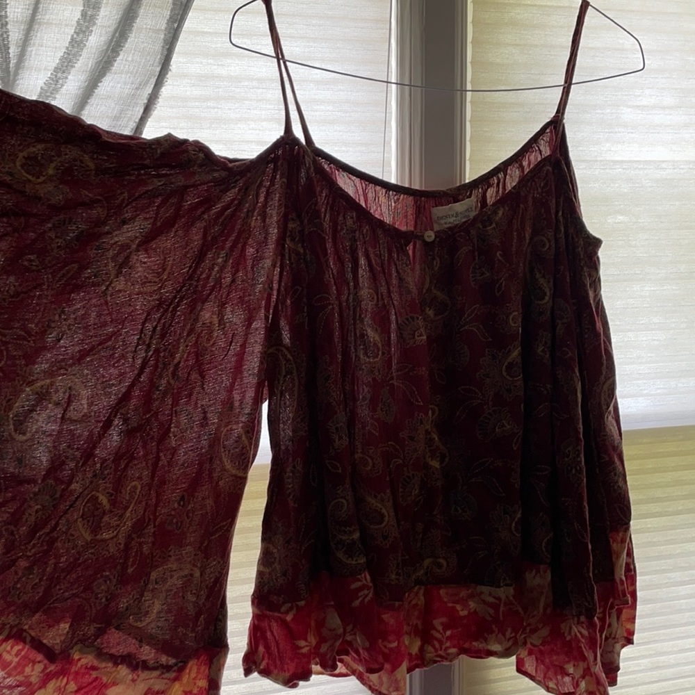 Boho butterfly sleeve shirt